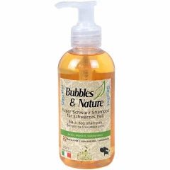 Bubbles & Nature Super Schwarz Hundeshampoo für schwarzes Fell 250 ml - Die StupsnaseBubbles & Nature Super Schwarz Hundeshampoo für schwarzes Fell 250 mlshampooDie Stupsnaseshampoo